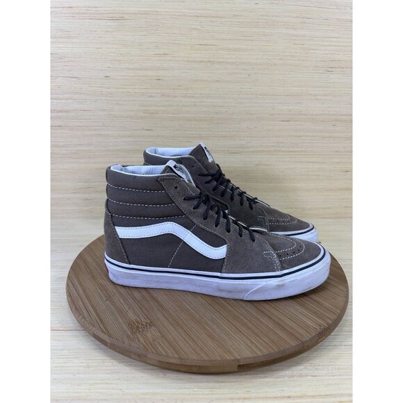 Vans Sk8 Hi Falcon White Leather Athletic Shoes Unisex Womens 8 - Picture 3 of 9